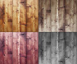 Four wood backgrounds