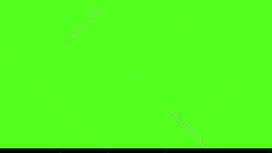 Computer Monitor Displaying Bright Green Screen for Chroma Key Editing, Video Production, Digital Compositing