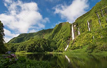 Waterfalls on Azores