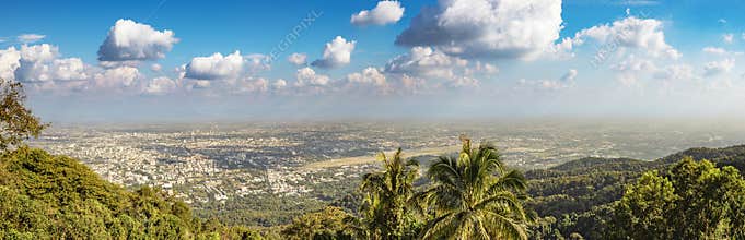 Breathtaking view of Chiang Mai's cityscape from the viewpoint