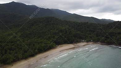 Philippine Paradise: Aerial Drone Views of Stunning Sunsets, Sunrises, and Tropical Beaches with Palm Trees