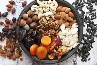 Nuts and dried fruits