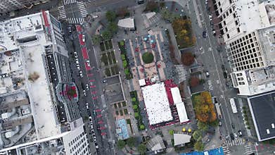 Union Square Winter Wonderland from Above
