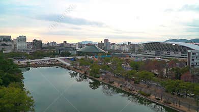 View of Hiroshima City from Hiroshima Castle