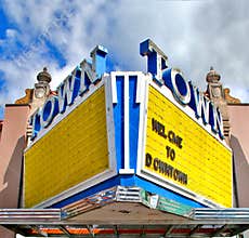 Old Theater Marquee sign