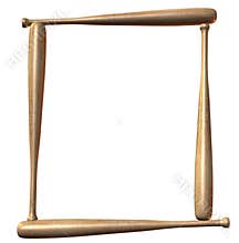 Baseball bat border