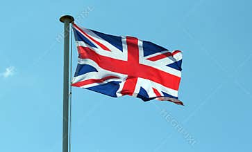 Union jack flag of Great Britain.