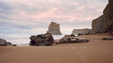 Magnificence of The Twelve Apostles at sunset, Port Campbell National Park, Australia.
