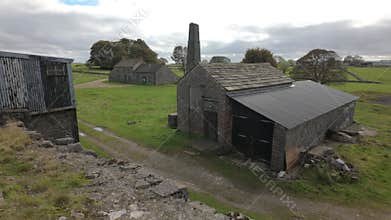 Destination scenics b-roll of Magpie Mine in the Derbyshire Peak District National Park