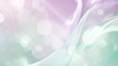 Blurred abstract background in soft pastel colors with wavy shapes and bokeh, perfect for a design element or background
