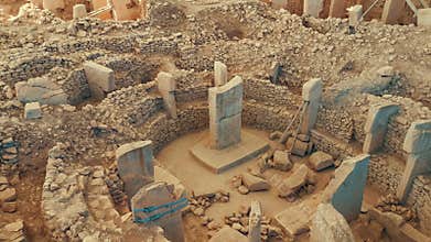 GobekliTepe in Sanliurfa, Turkey. The Ancient Site of Gobekli Tepe is The Oldest Temple of the World.
