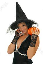The pumpkin and witch