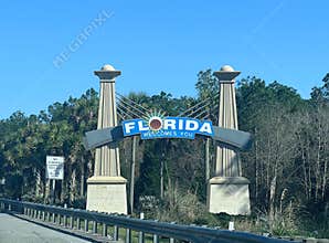 Florida Welcomes You Sign.