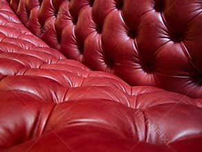 Leather sofa detail
