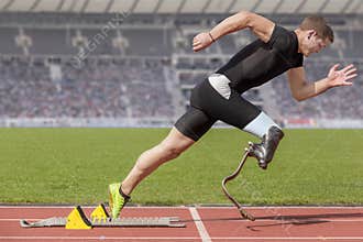 Disabled sprinter start block