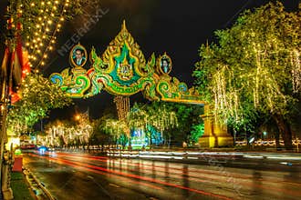 Display celebrate of queen sirikit