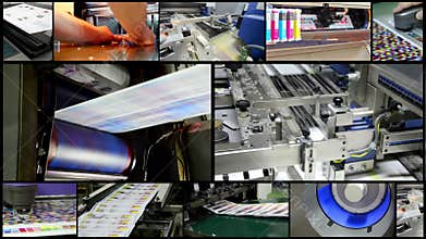 Printing plant production process.