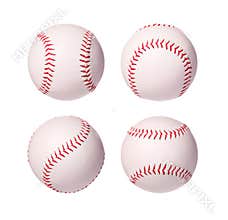 Baseball Balls Collection isolated
