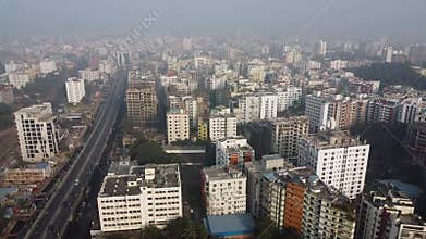 Skyline or cityscape of Chattogram City,Bangladesh.