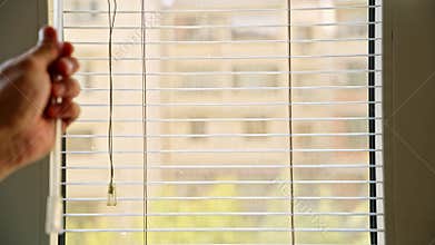 Opening And Closing Window Blinds