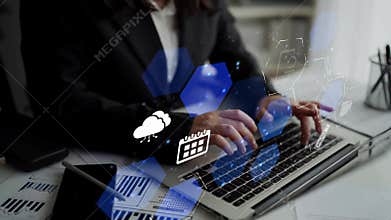 Data backup cloud system network connection concept Funnel