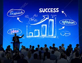 Group of Business People with Presentation Concept