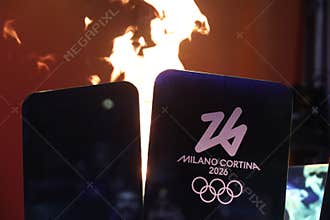 Milan Cortina 2026 Olympic flame brazier