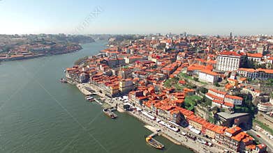 Ribeira Pier At Porto In Porto District Portugal.