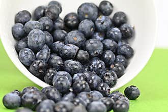 Health Drops, a cascade of juicy blueberries