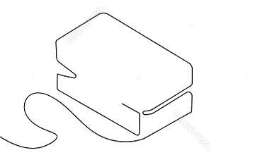 Animated pulse oximeter one line drawing minimalist health motion loop video