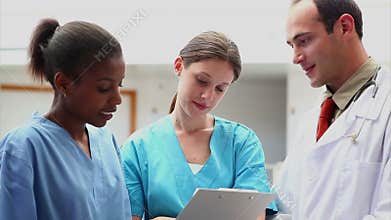 Two nurses and a doctor