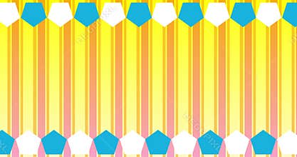 Duotone cute anime and manga style hexagon background 4K.