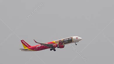VietJetAir Airbus A321 jet take off