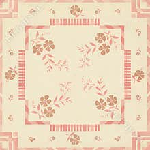 Art Deco Floral Background Patchwork Design