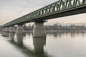 Danube Bridge in Winter Light