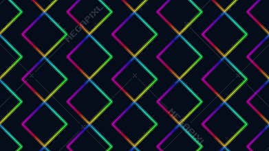 Monochrome diamond pattern with rainbow lines versatile design element for branding and web projects