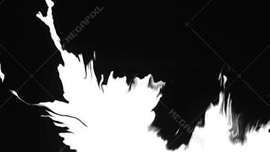 Ink Bloom on white Ink bleed Bloom.