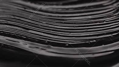 Black cream liquid creamy texture brush for drawing eyeliner, paint for artists, cosmetics for the face, decorative cosmetic, beau