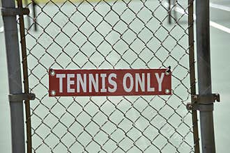 Tennis Court for Singles or Doubles Play