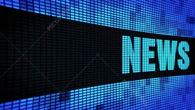 News Side Text Scrolling LED Wall Pannel Display Sign Board