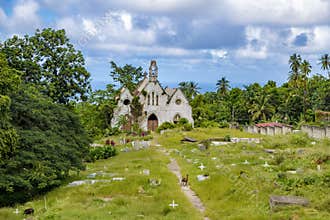 Church fallen into ruin Barbados