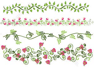 Floral borders