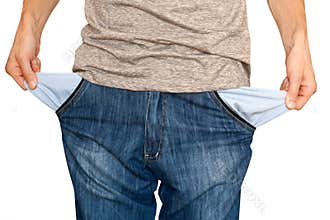 Bankrupt. empty pockets