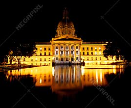 Legislative Building In Edmonton Alberta Canada