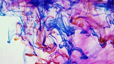 Purple and blue ink colours