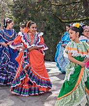 Mexican dancers in parade