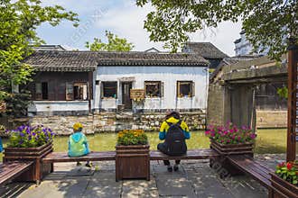The scenery of nanxun ancient town in huzhou, zhejiang province