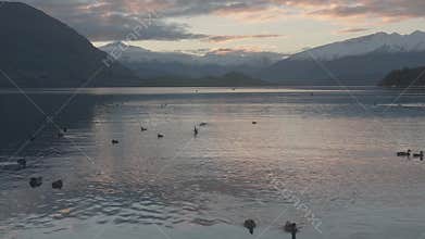 Lake Wanaka and Mt Aspiring in Autumn