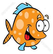 Fish cartoon illustration