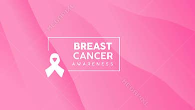 Breast Cancer Awareness pink abstract animation